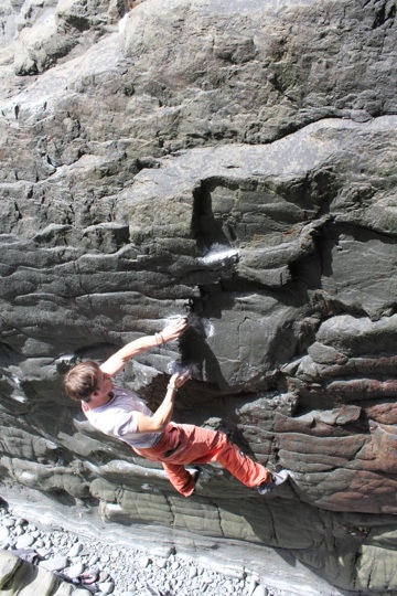 Dan Turner on Supercede Font 8a,Hartland